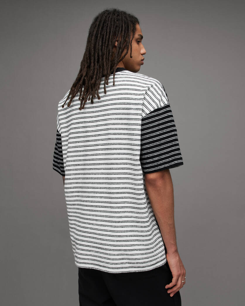 Ricky Striped Panelled Oversized T-Shirt  large image number 5