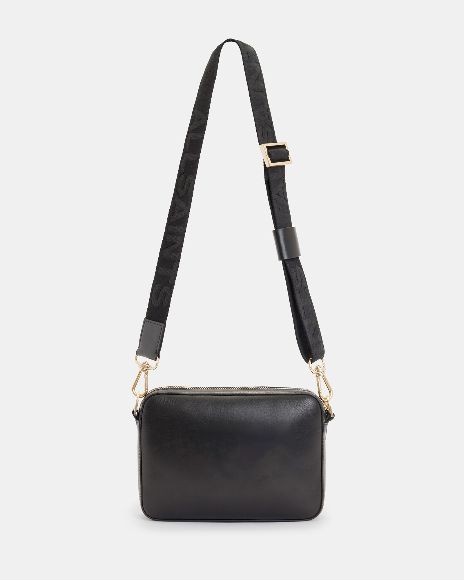 Lucille Leather Crossbody Bag Black | ALLSAINTS