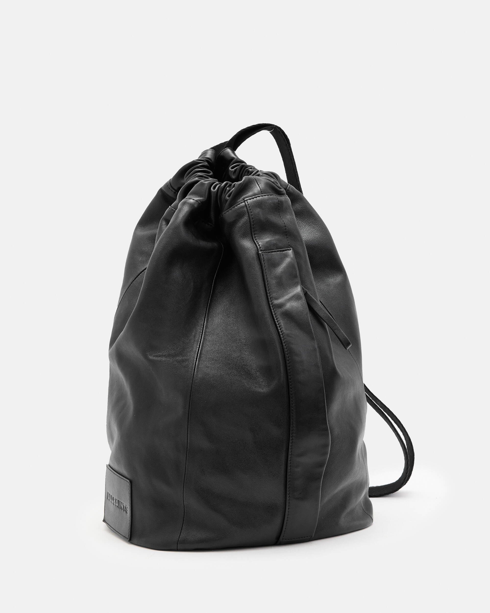 Kaito Leather Duffle Sling Bag Black | ALLSAINTS