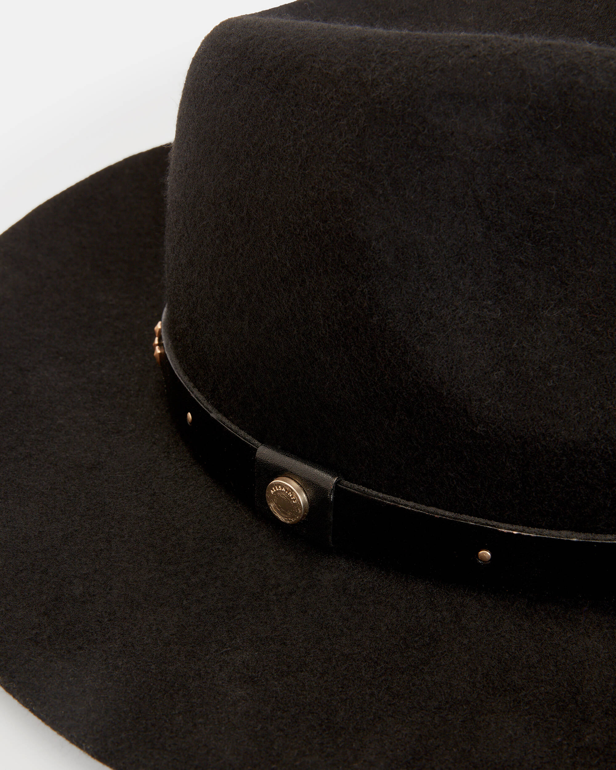 Nova Studded Leather Band Fedora Hat  large image number 3