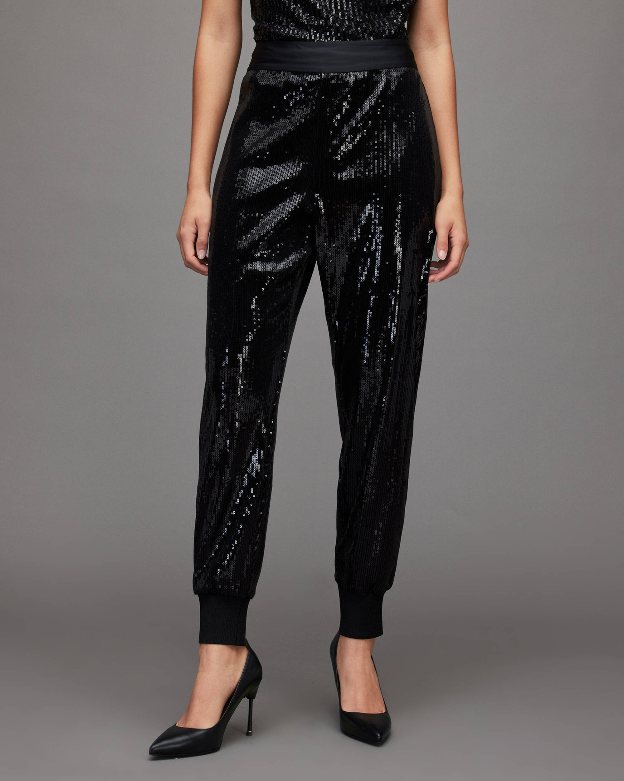Soraya High-Rise Relaxed Sequin Trousers  large image number 2