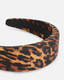 Anita Leopard Print Silk Headband  large image number 2