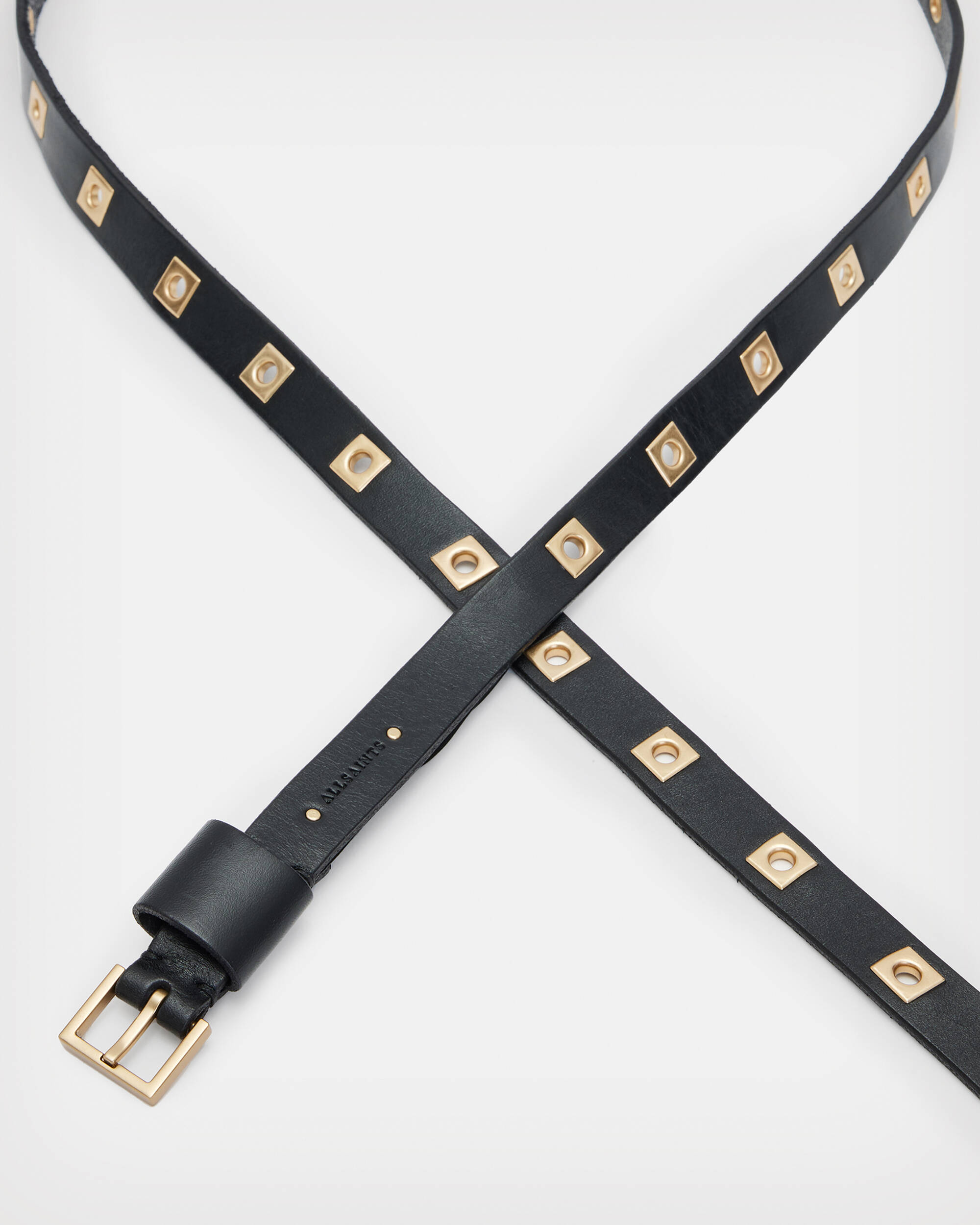 Nieva Skinny Flip Tie Leather Belt  large image number 2