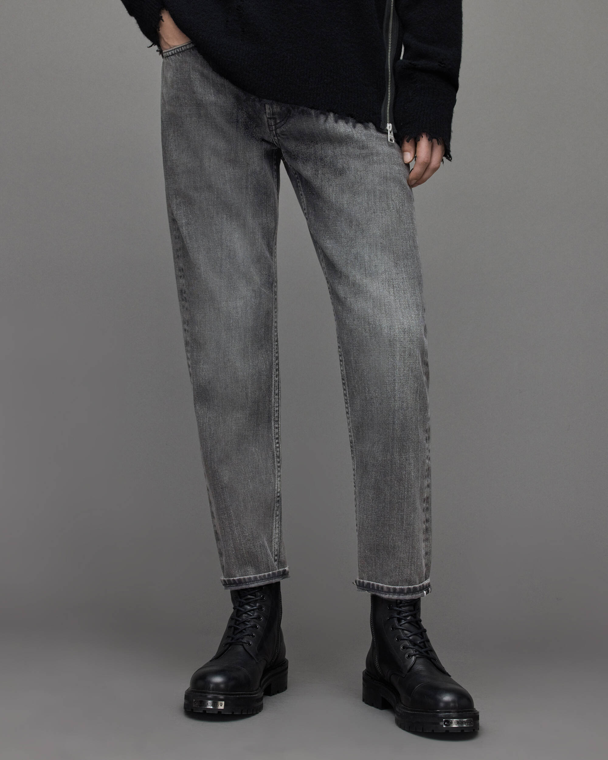 Jack Selvedge Tapered Cropped Jeans  large image number 1