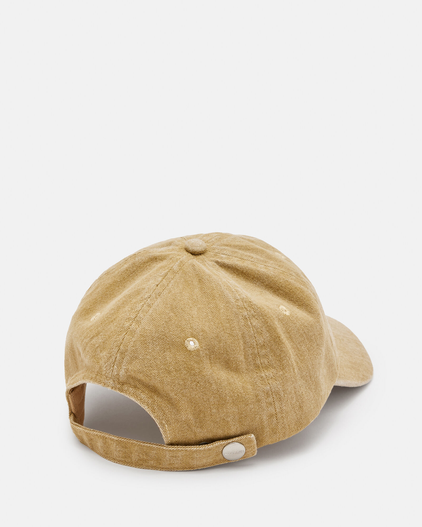 State Distressed Baseball Cap CAMEL/DULL NICKEL ALLSAINTS