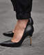 Robin Pointed Leather Heeled Court Shoes  large image number 2
