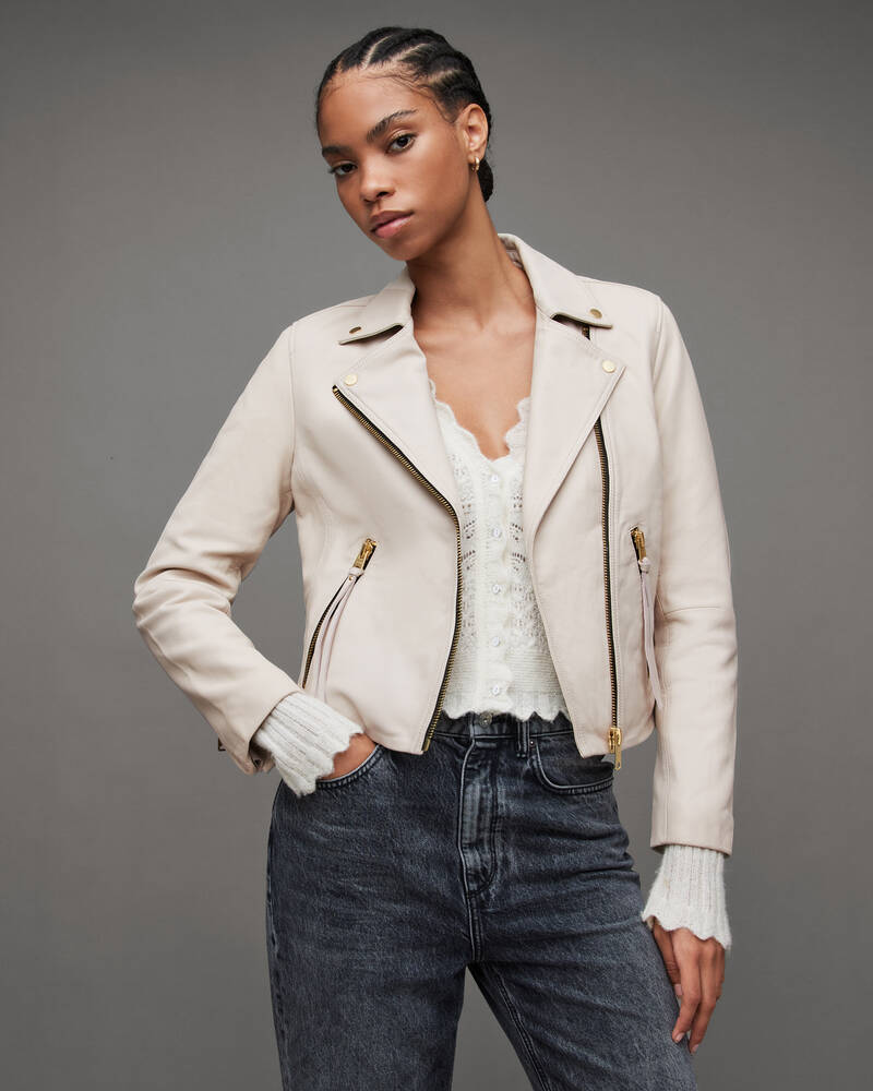 Women'S Brown, Red, Green & White Leather Jackets | Allsaints