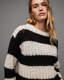Britt Striped Chunky Loose Stitch Jumper  large image number 2