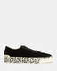 Knox Suede Low Top Pattern Sole Trainers  large image number 1