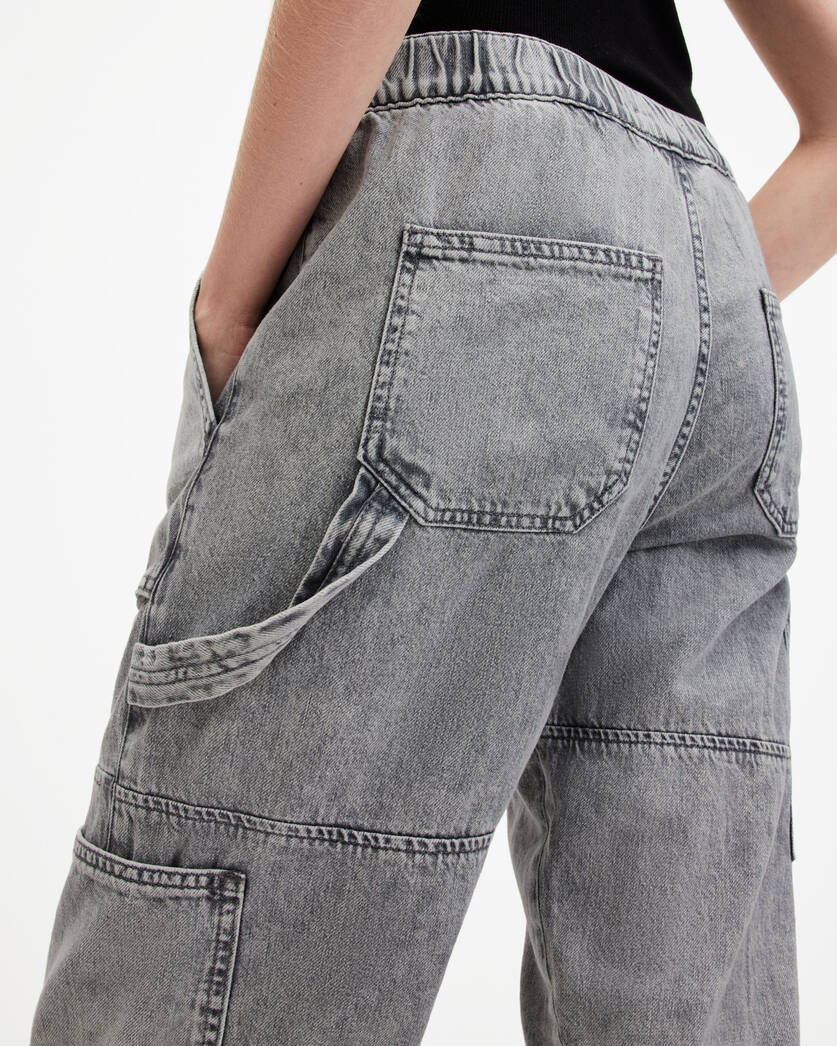 Mila Denim Slim Fit Panelled Trousers  large image number 5