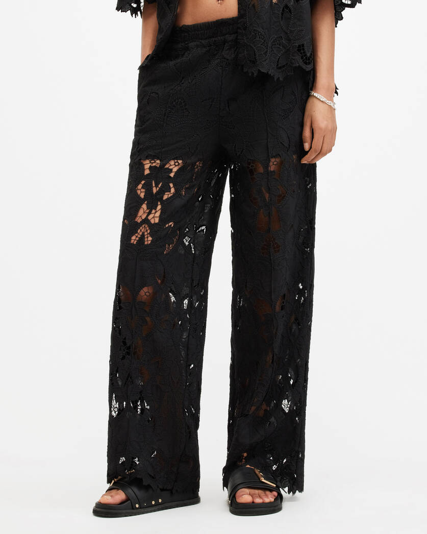 Charli Embroidered Straight Fit Trousers  large image number 2