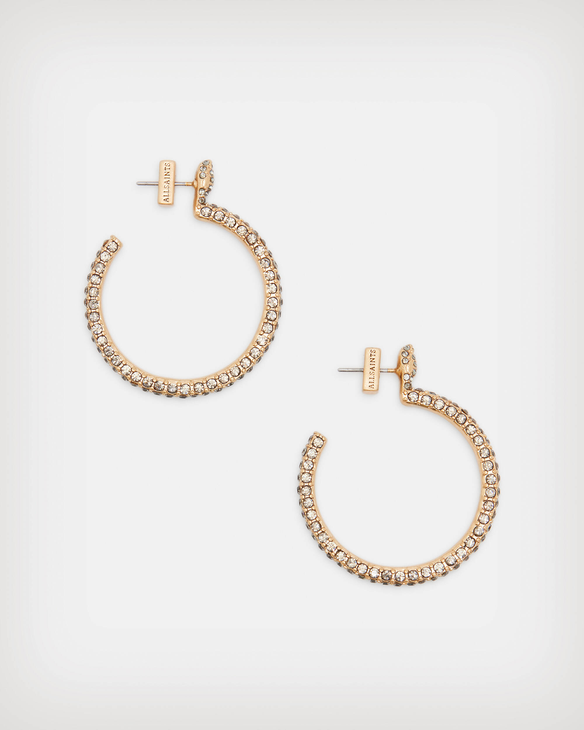 Seren Pave Gold-Tone Hoop Earrings  large image number 2