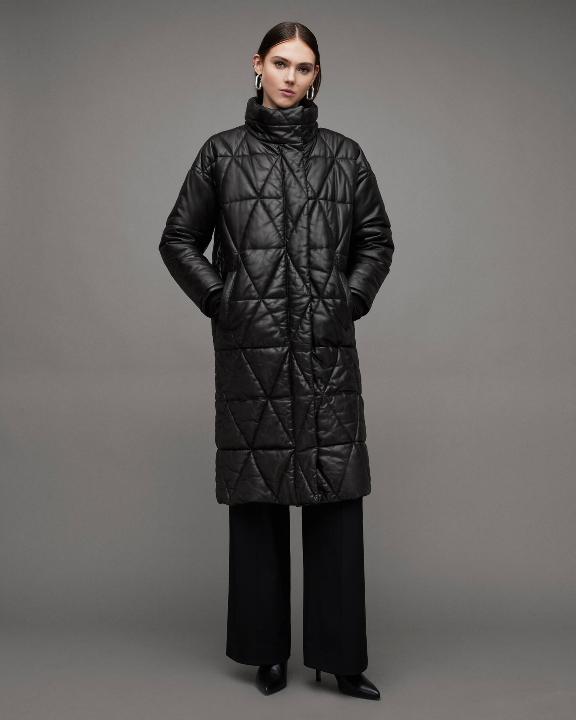 Bon Oversized Leather Puffer Coat  large image number 5
