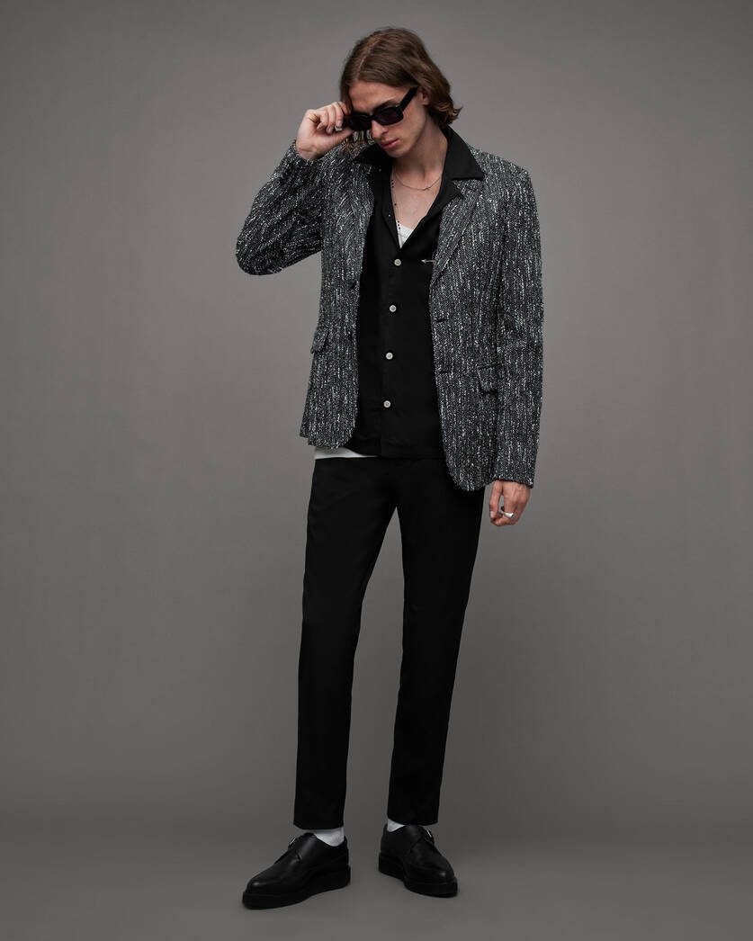 Argyll Textured Tailored Fit Blazer  large image number 2