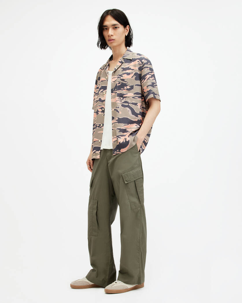Verge Wide Leg Relaxed Fit Cargo Trousers  large image number 2