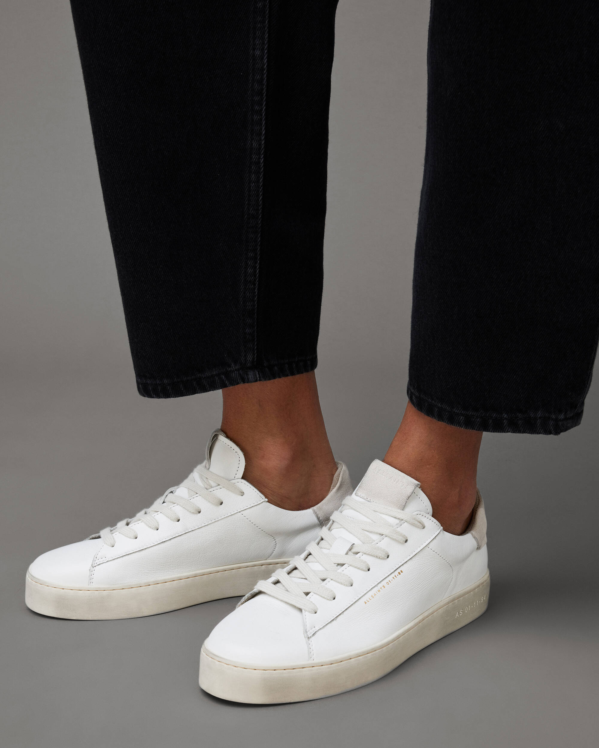 Shana Leather Trainers White | ALLSAINTS