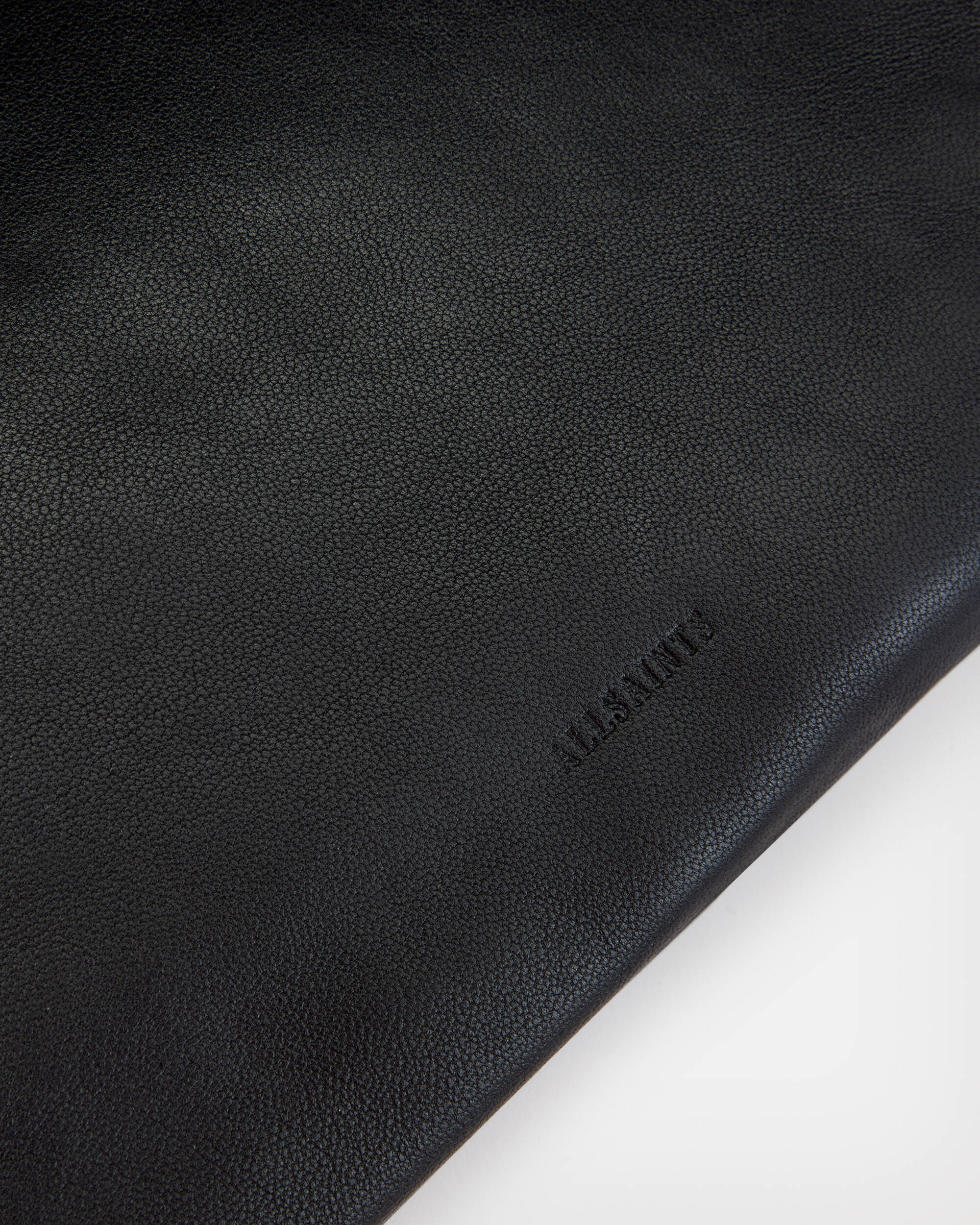 Bettina Studded Leather Clutch Bag Black | ALLSAINTS