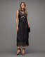 Mila Lace Panelled Frill Trim Maxi Dress  large image number 1