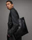 Yuto Embossed Leather Tote Bag  large image number 5