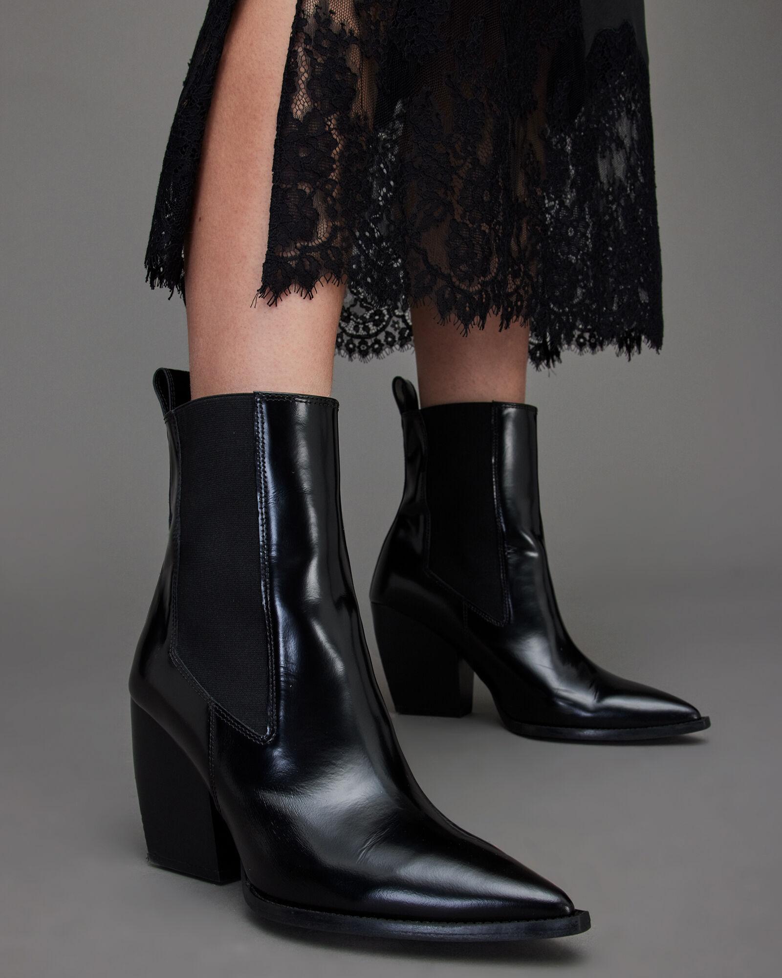 Black 'Spring' heeled ankle boots Off-White - Vitkac Canada