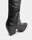 Lara Over The Knee Leather Pointed Boots  large image number 6