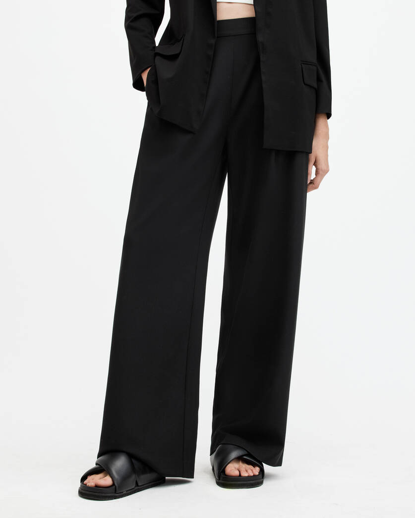 Aleida Lightweight Wide Leg Trousers  large image number 2