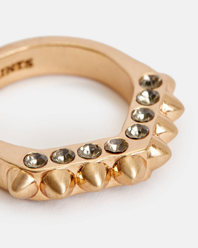 Rianne Hexagon Studded Gold-Tone Ring  large image number 3
