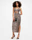 Amaya Leopard Print Cut Out Midi Dress  large image number 1