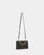 Yua Leather Removable Chain Clutch Bag  large image number 3