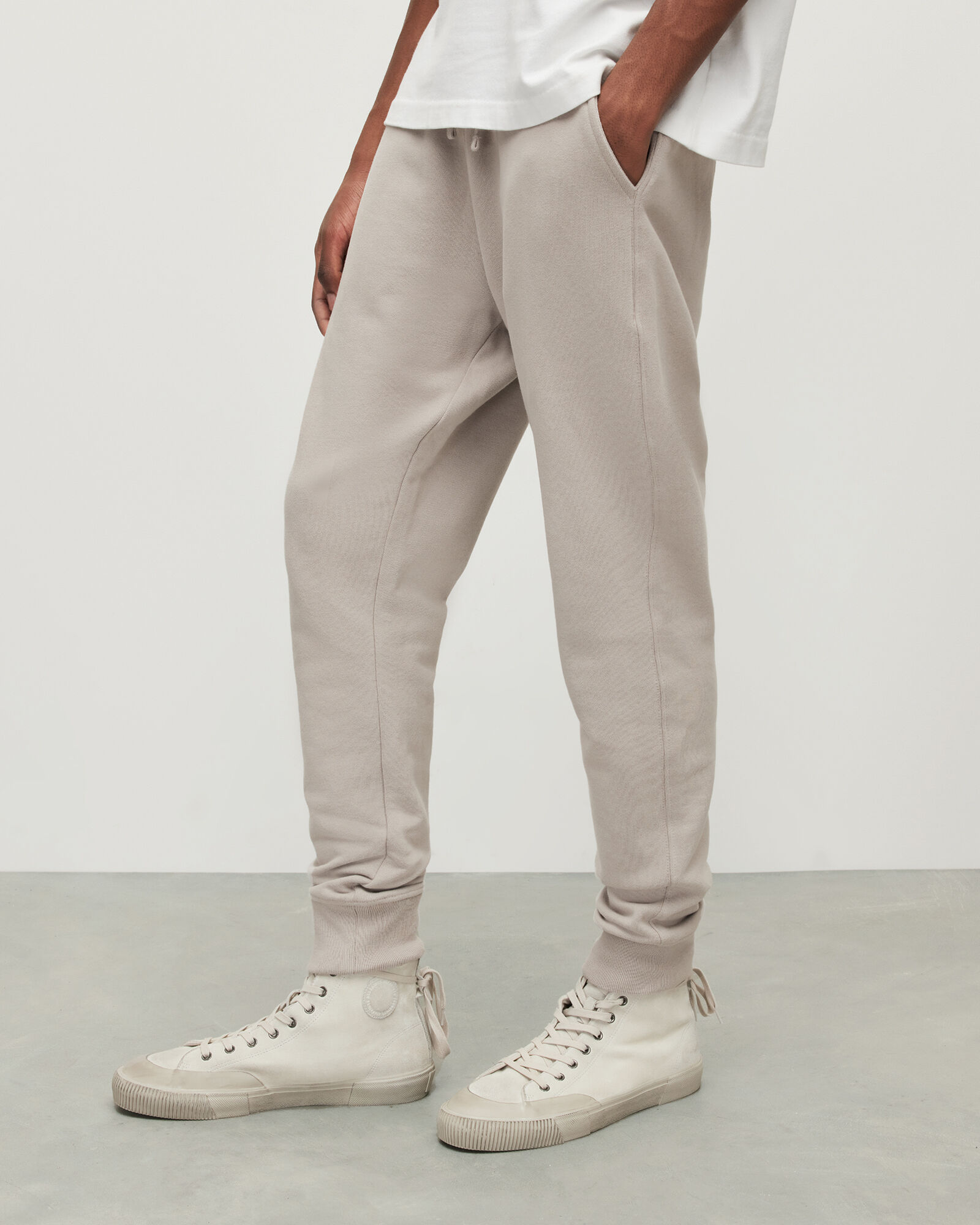 Raven Cuffed Slim Sweatpants FROSTED TAUPE | ALLSAINTS