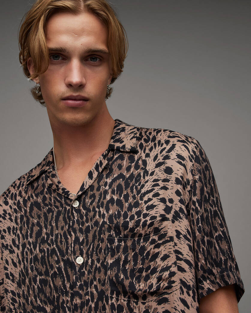 Leoza Leopard Print Relaxed Fit Shirt  large image number 2