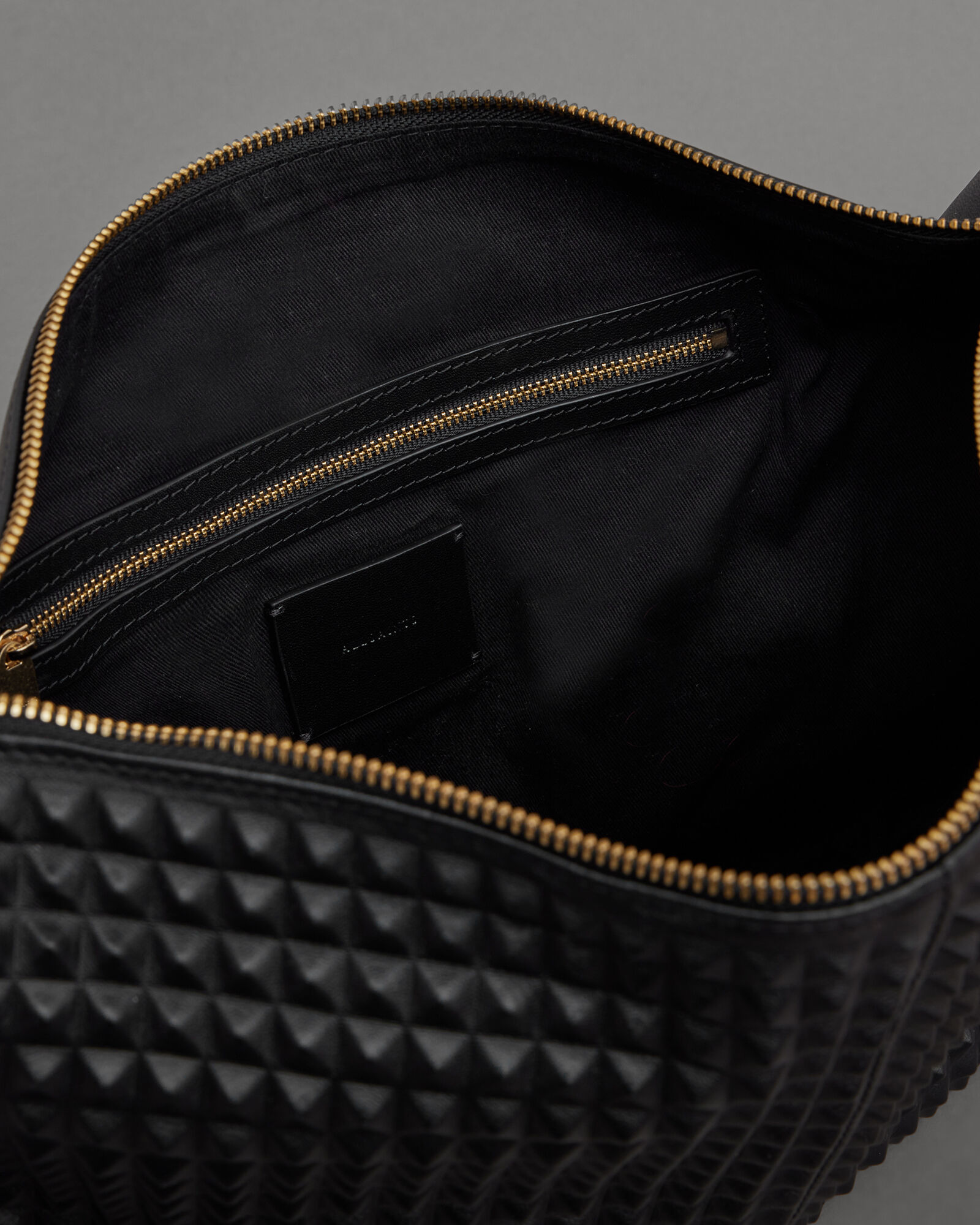 Edbury Studded Leather Shoulder Bag Black ALLSAINTS Canada