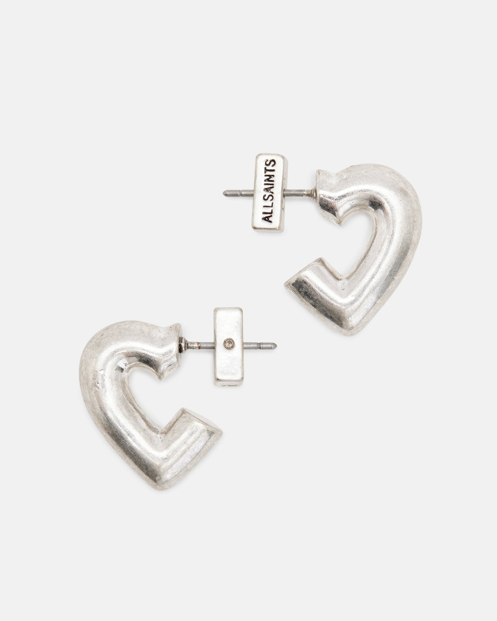 Carys Silver-Tone Heart Earrings  large image number 2