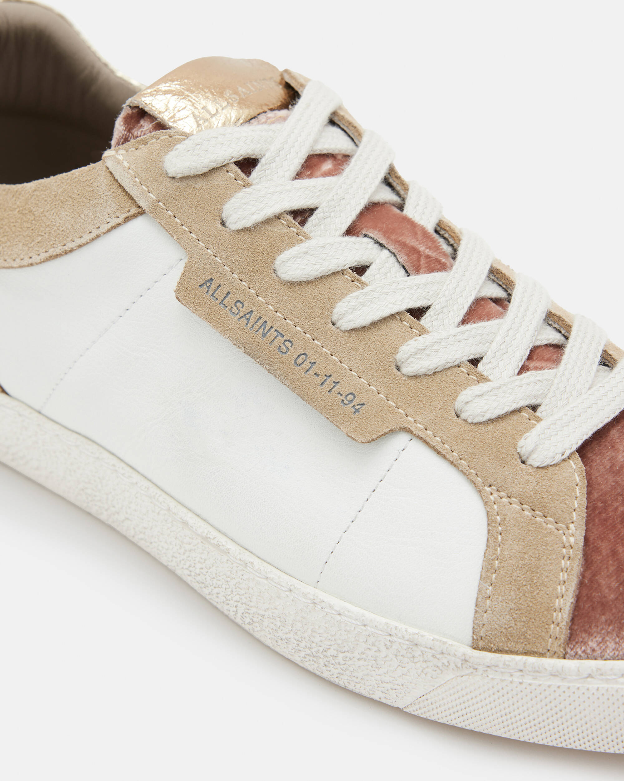 Sheer Leather Low Top Trainers  large image number 2