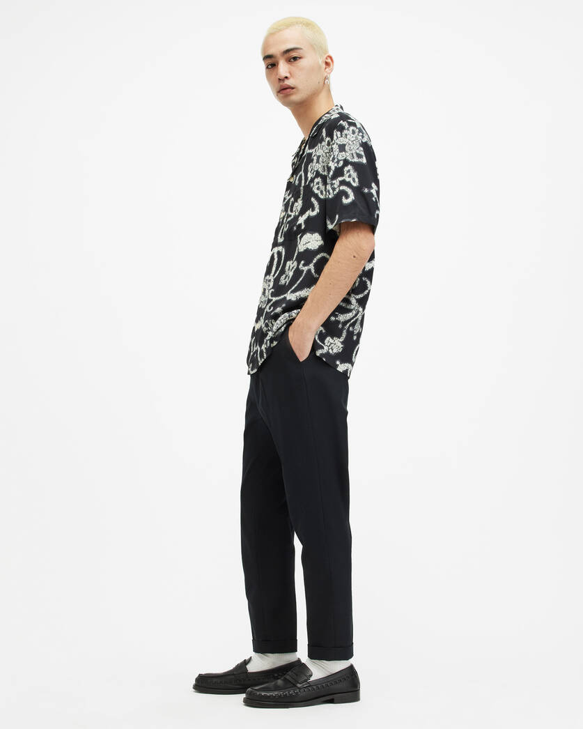 Tallis Slim Fit Cropped Tapered Trousers  large image number 4