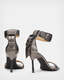 Noir Leather Shimmer Sandals  large image number 6