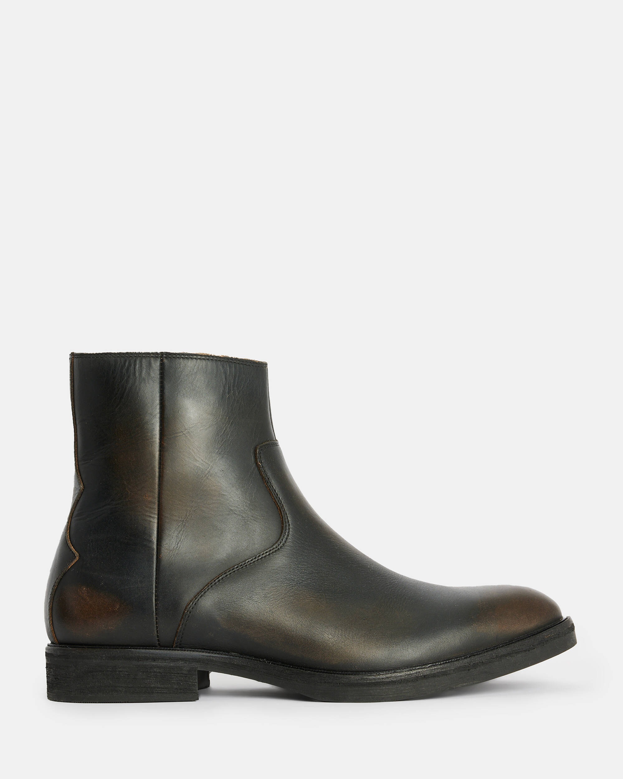 Lang Leather Zip Up Boots