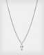 Collier Argent Sterling Double Cross  large image number 2
