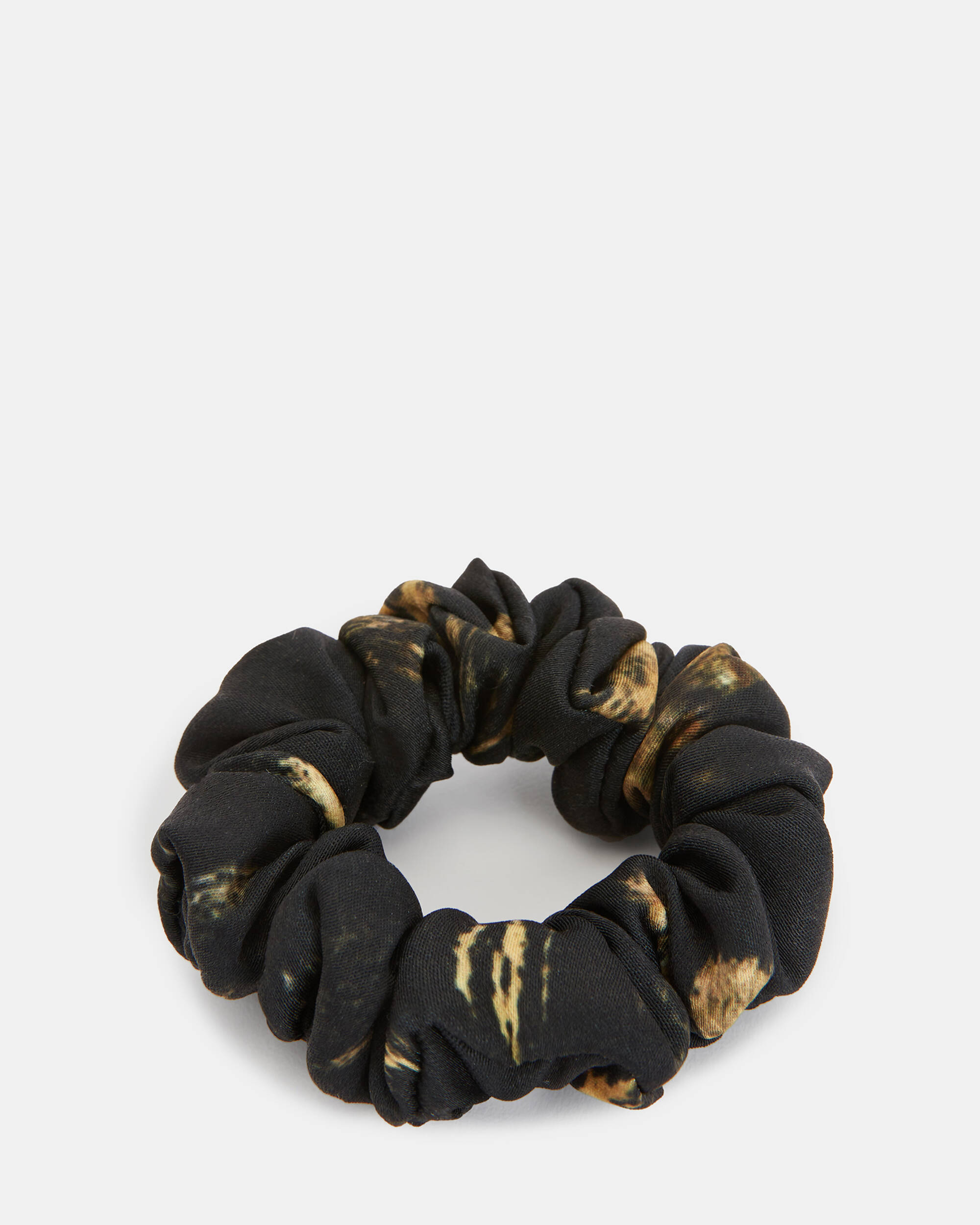 Ronnie Gold Print Mini Scrunchie  large image number 1
