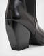 Ria Pointed Leather Heeled Boots  large image number 5