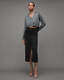Cyra Frayed Waistband Maxi Denim Skirt  large image number 1