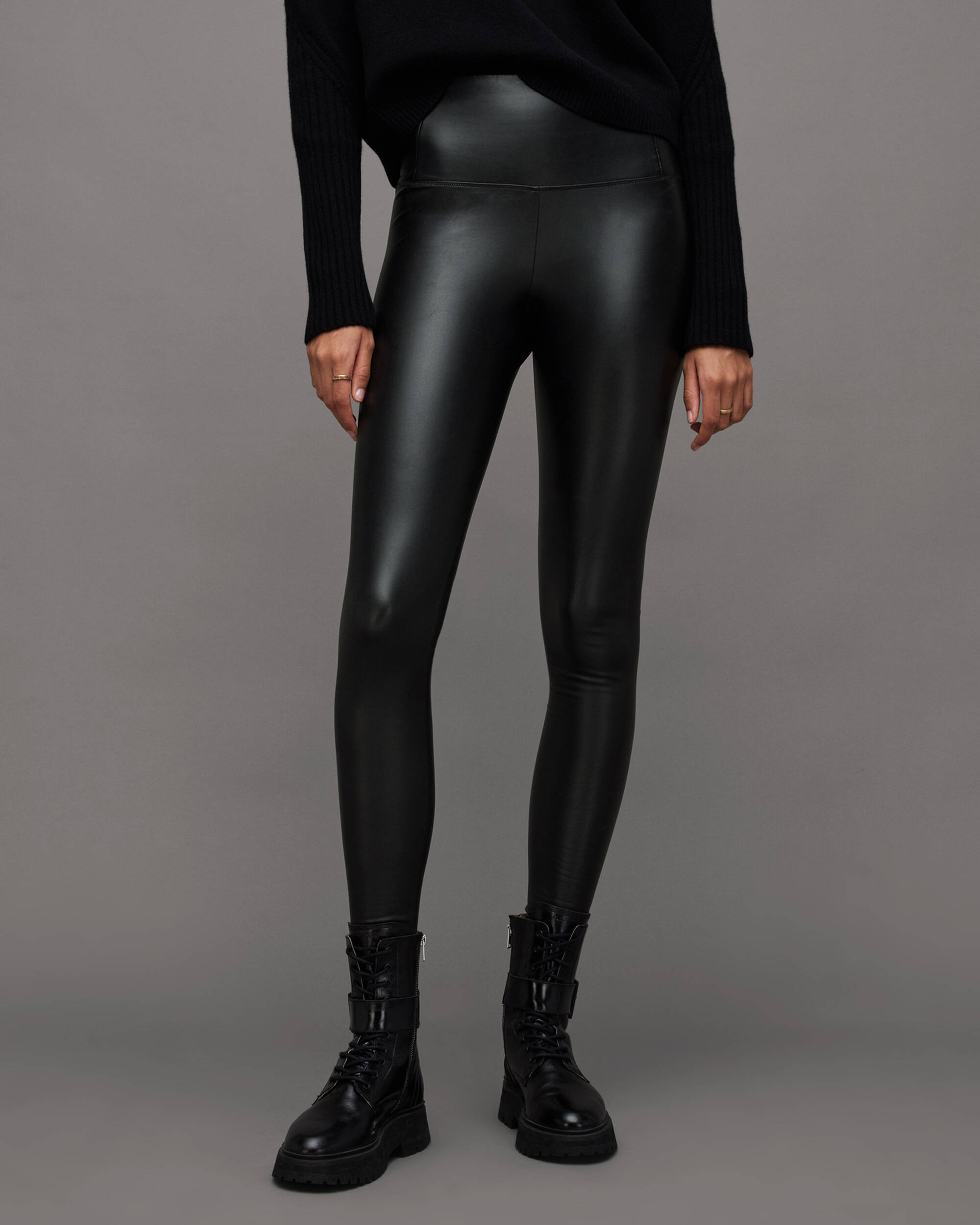 Cora Skinny Faux Leather Leggings  large image number 3