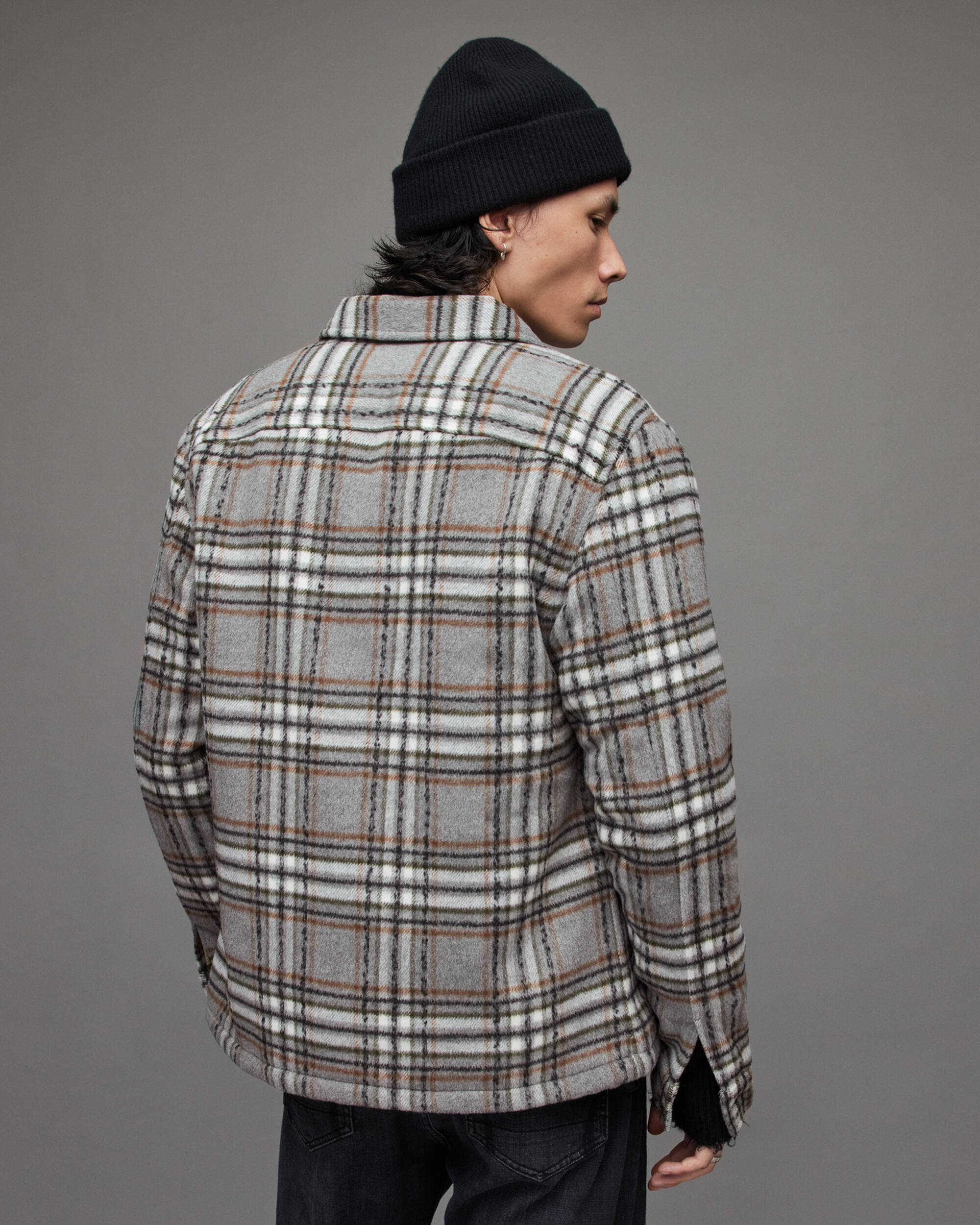 Xanetta Checked Sherpa Lined Jacket  large image number 5