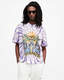 Fest Tie Dye Graphic Oversized T-Shirt  large image number 1