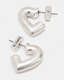 Carys Silver-Tone Heart Earrings  large image number 3