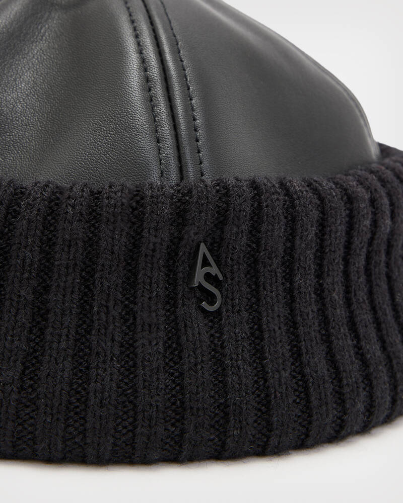 Perry Leather Mini Beanie  large image number 3