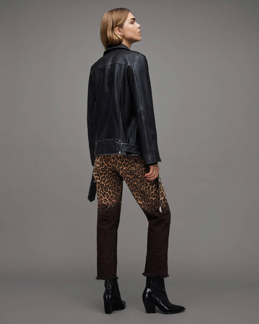 Rali Leopard Print Skinny Jeans  large image number 6