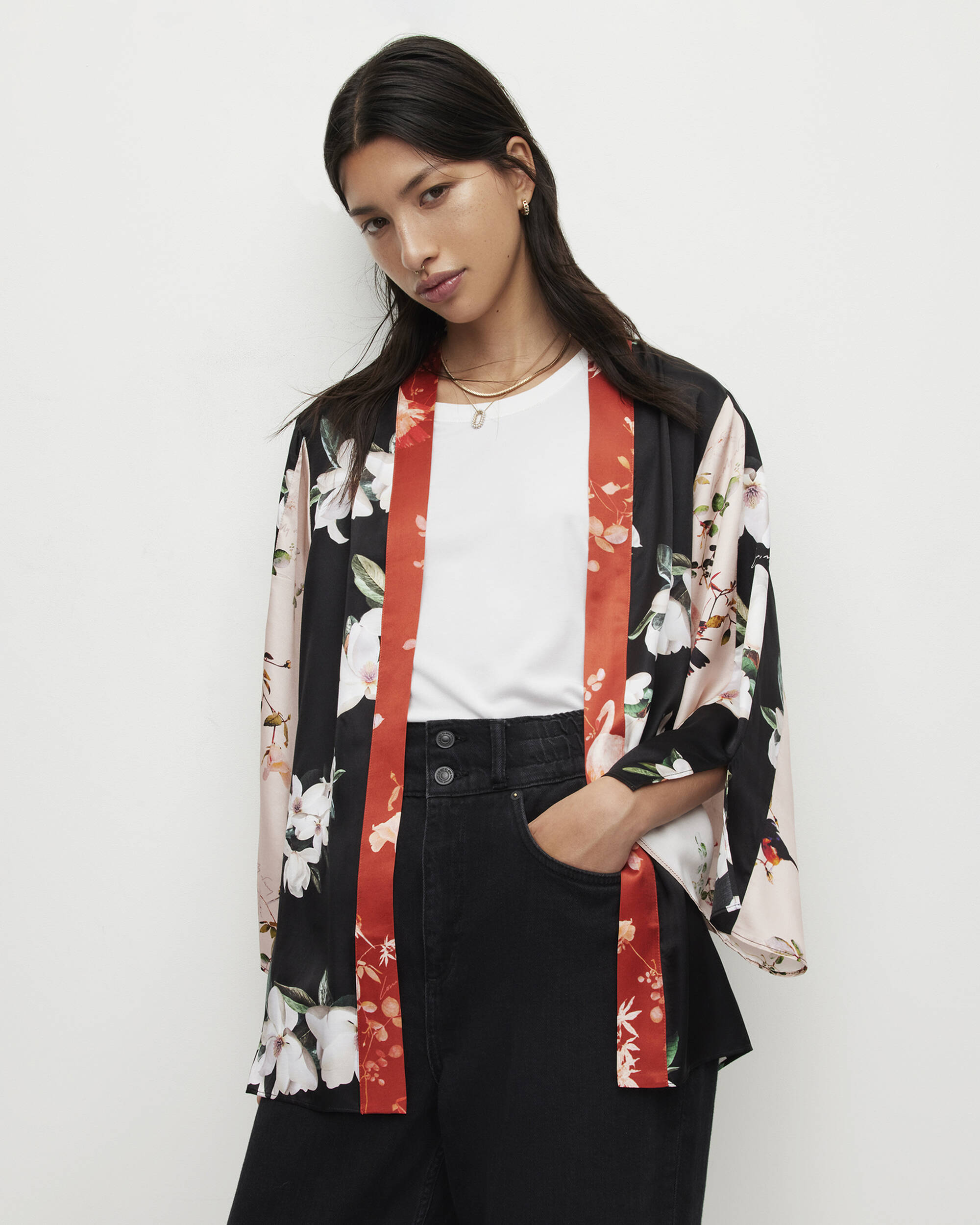 Casi Fabia Silk Blend Kimono  large image number 3