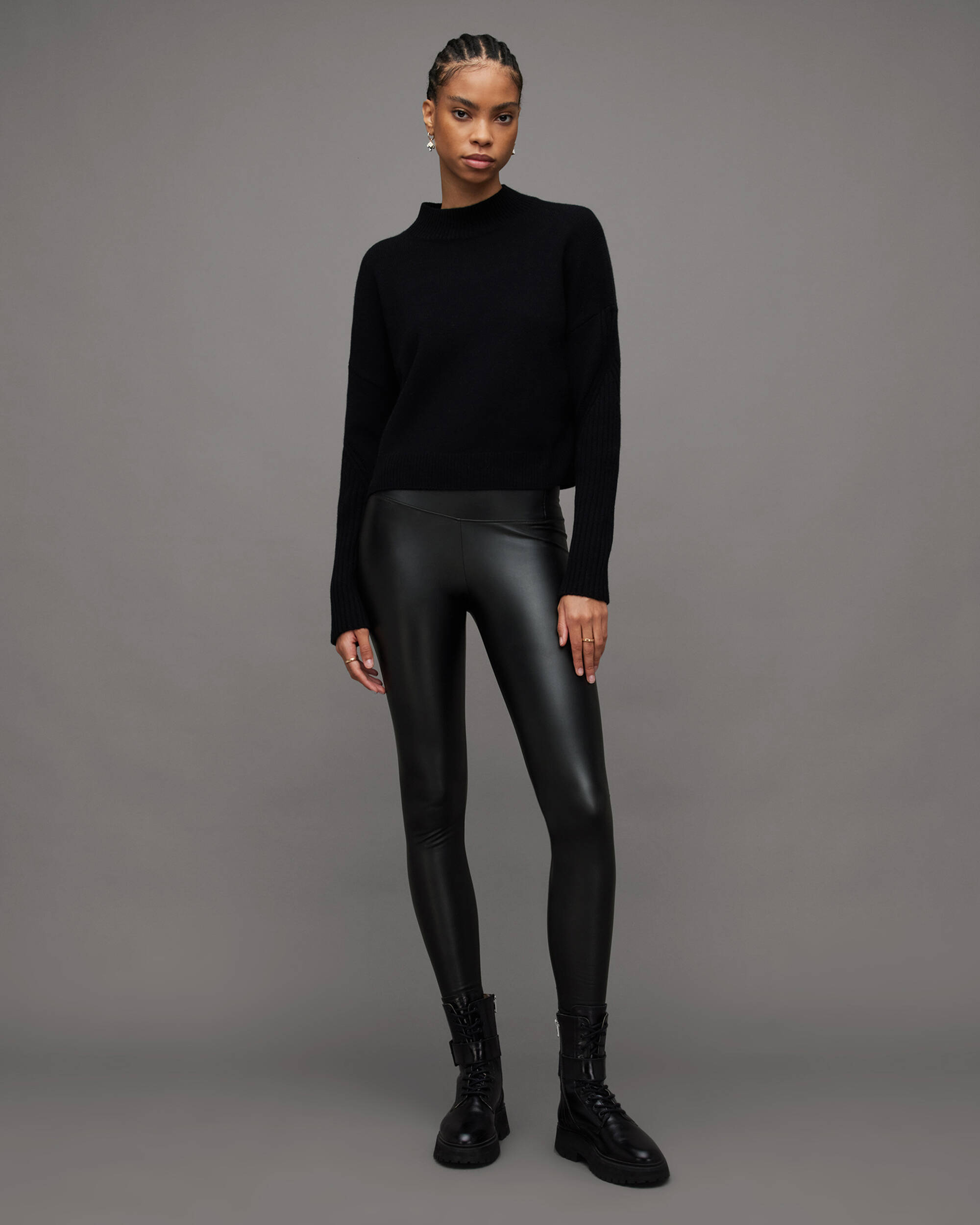 Cora Skinny Faux Leather Leggings  large image number 1
