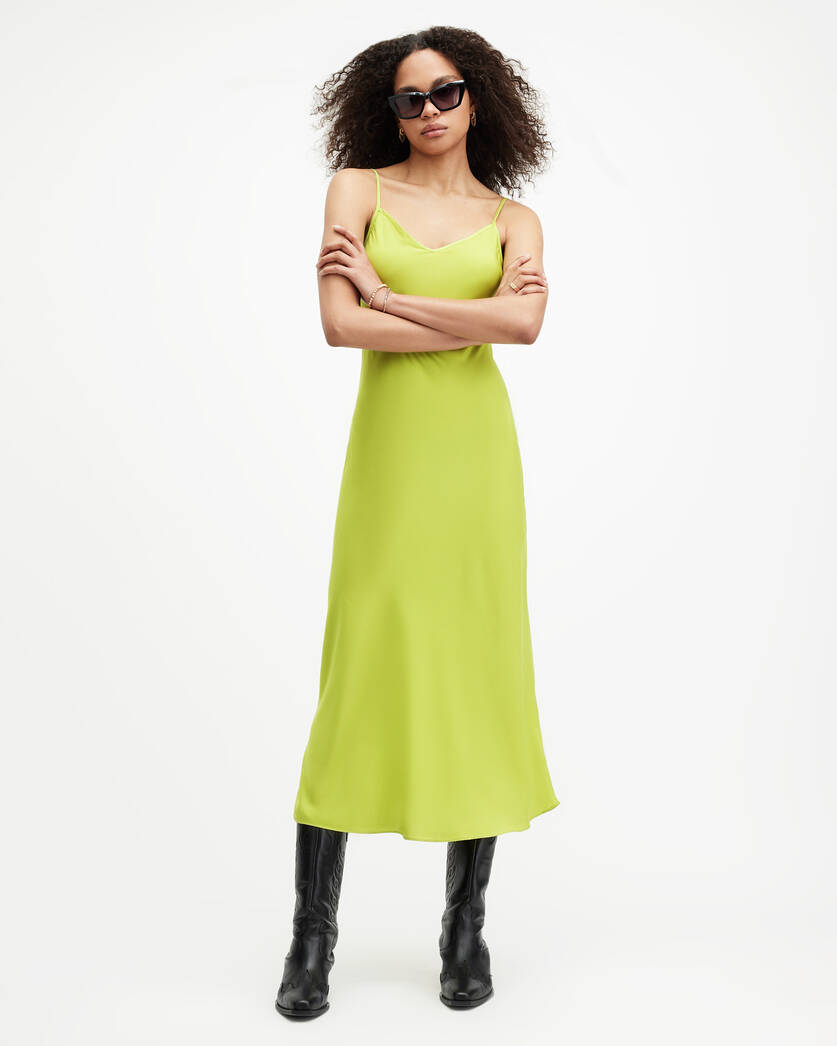 Bryony Slim Fit V-Neck Midi Slip Dress  large image number 5